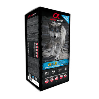 Alpha Spirit Ração semihúmida Peixe para cães